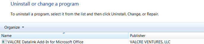 uninstall list